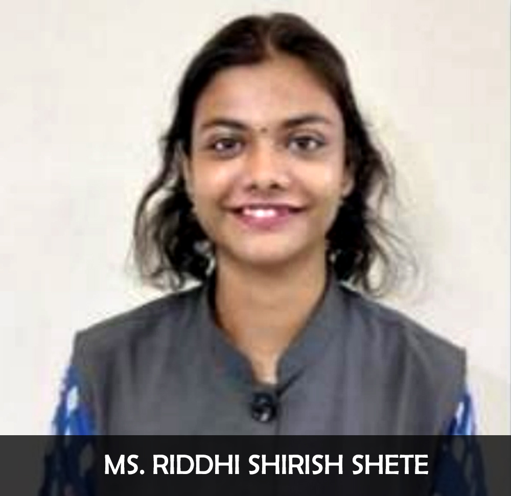 Ms. Riddhi Shirish Shete